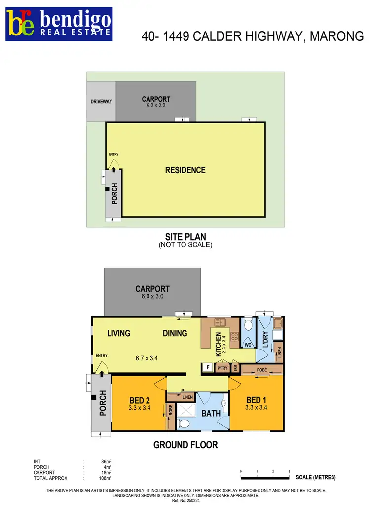 Floorplan of Homely house listing, 40/1449 Calder Highway, Marong VIC 3515