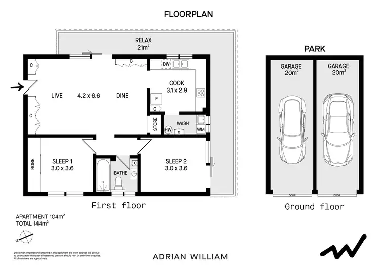 Floorplan of Homely apartment listing, 1/264-272 New Canterbury Road, Lewisham NSW 2049
