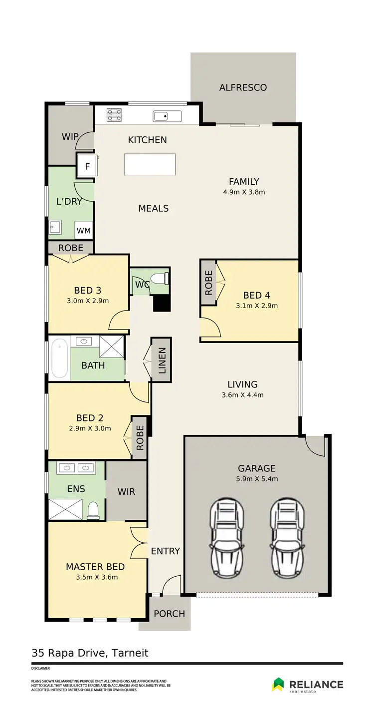 Floorplan of Homely house listing, 35 Rapa Drive, Tarneit VIC 3029