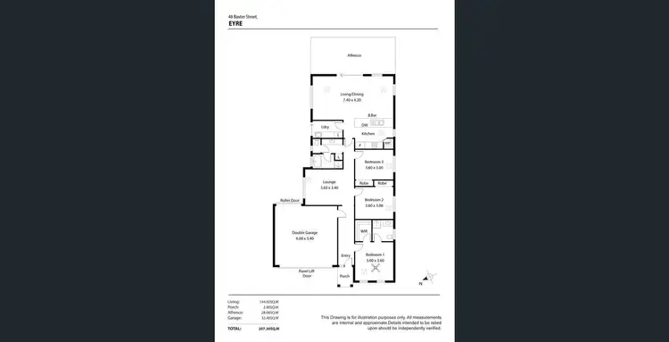 Floorplan of Homely house listing, 48 Baxter Avenue, Eyre SA 5121