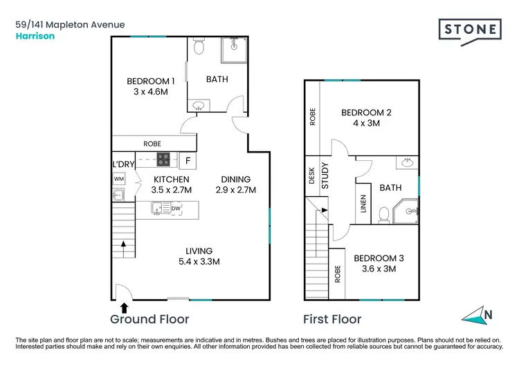 Floorplan of Homely townhouse listing, 59/141 Mapleton Avenue, Harrison ACT 2914