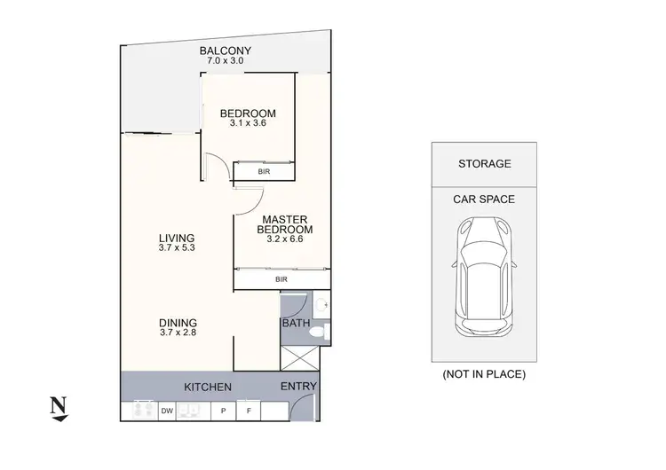 Floorplan of Homely apartment listing, 304/211 Mt Dandenong Road, Croydon VIC 3136