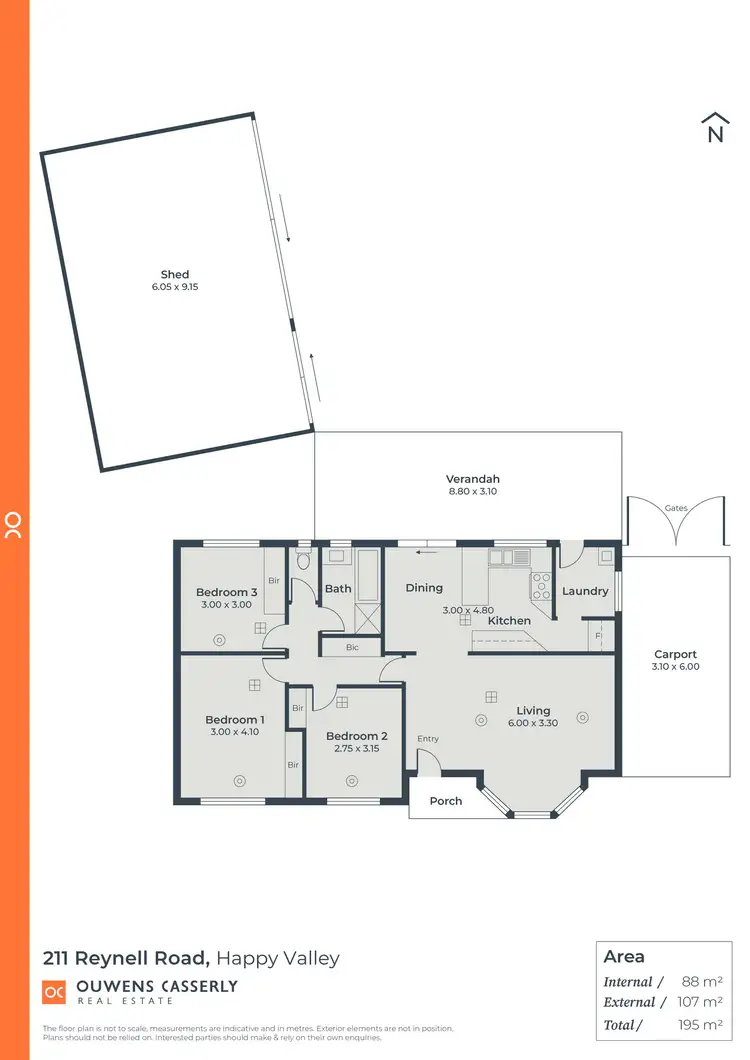Floorplan of Homely house listing, 211 Reynell Road, Happy Valley SA 5159