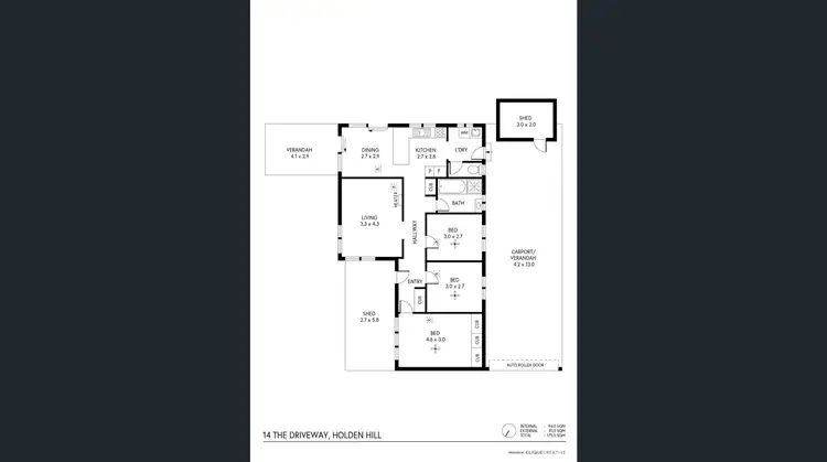 Floorplan of Homely house listing, 14 The Drive Way, Holden Hill SA 5088