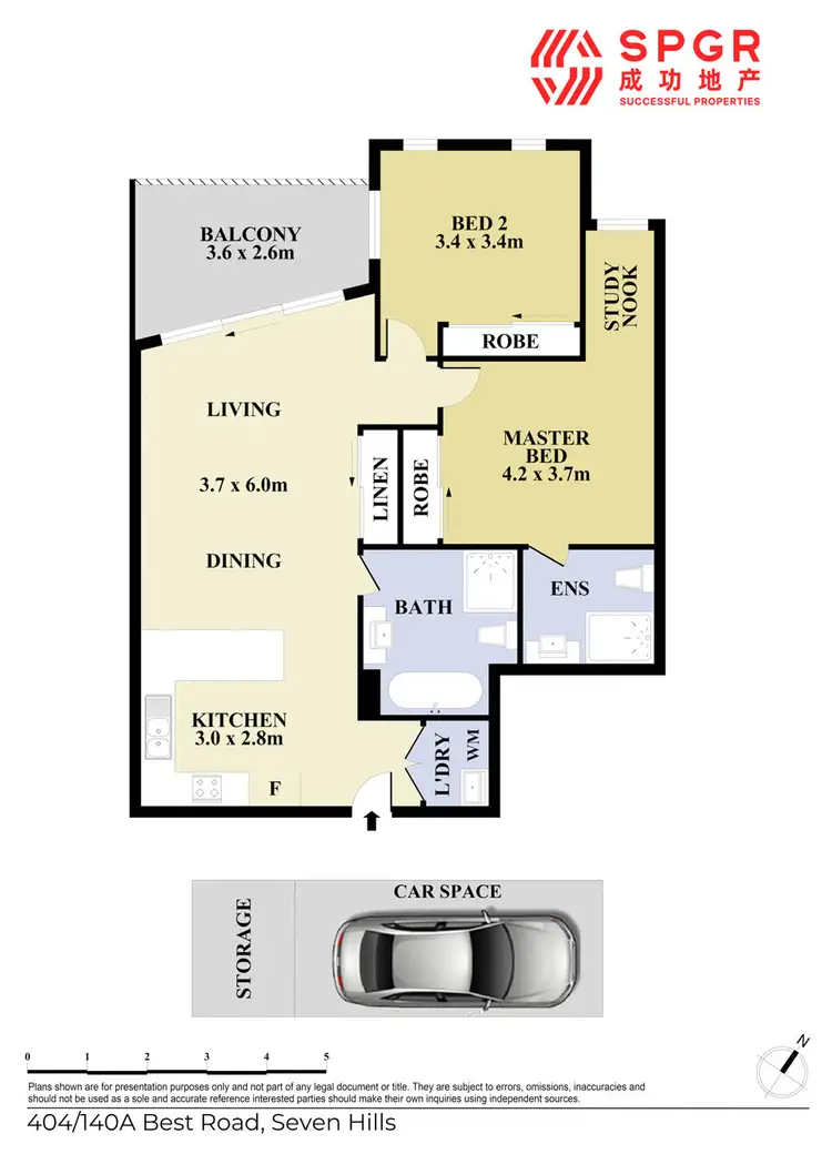 Floorplan of Homely apartment listing, 404/140a Best Road, Seven Hills NSW 2147