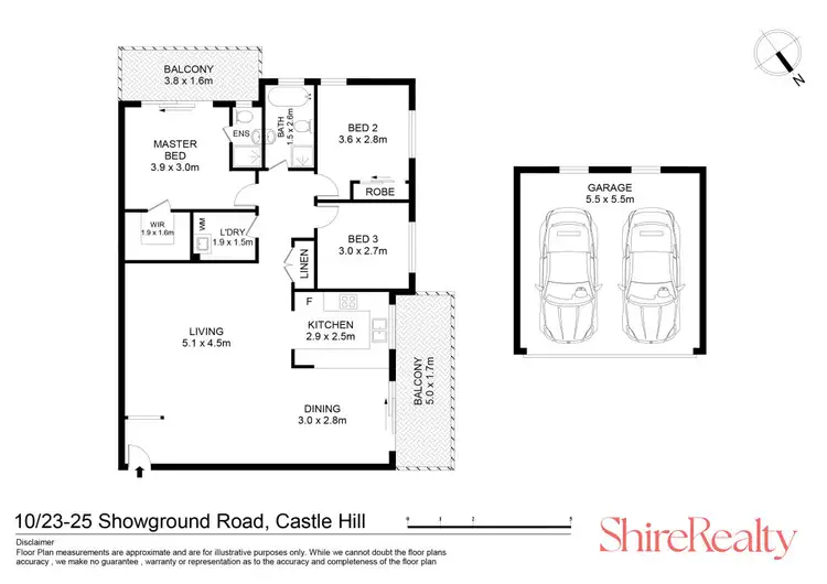Floorplan of Homely apartment listing, 10/23-25 Showground Road, Castle Hill NSW 2154