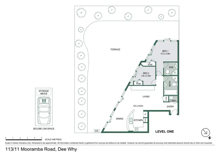 Floorplan of Homely unit listing, 113/11 Mooramba Road, Dee Why NSW 2099