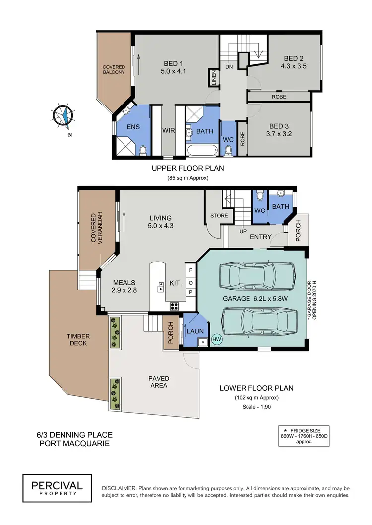 Floorplan of Homely townhouse listing, 6/3 Denning Place, Port Macquarie NSW 2444