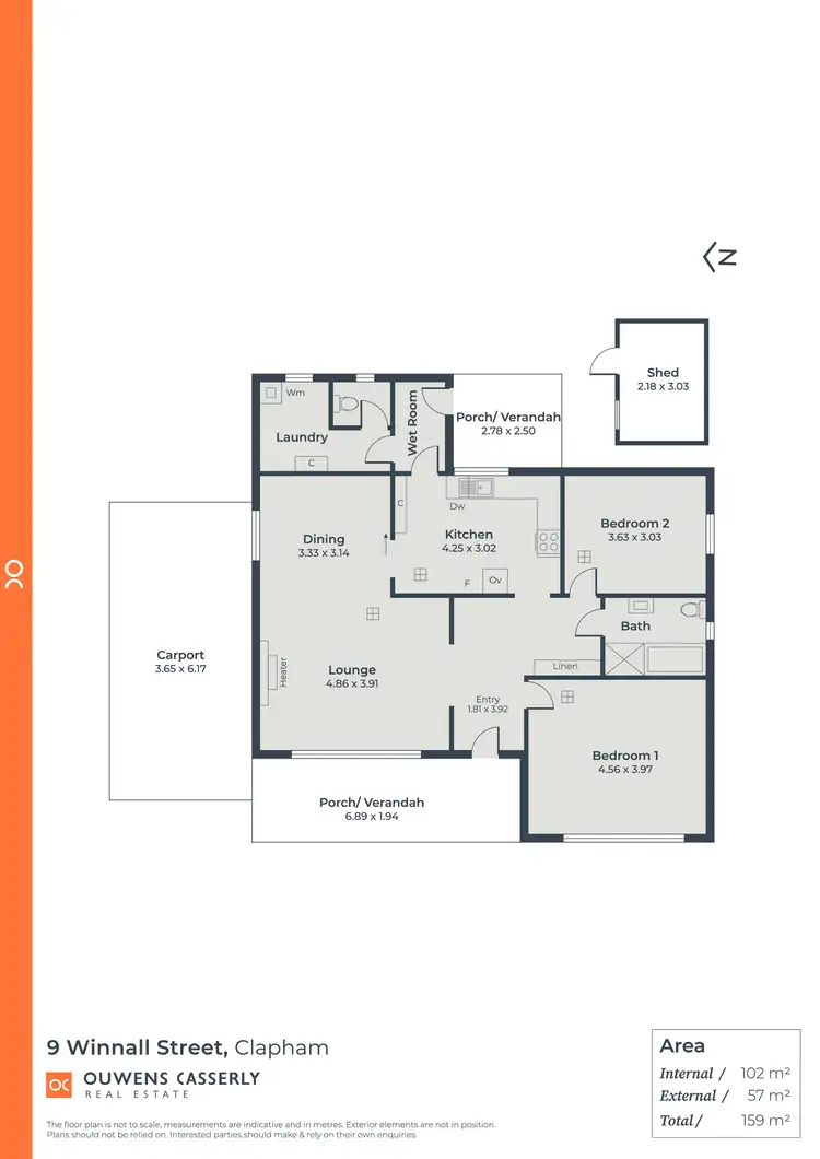 Floorplan of Homely house listing, 9 Winnall Street, Clapham SA 5062