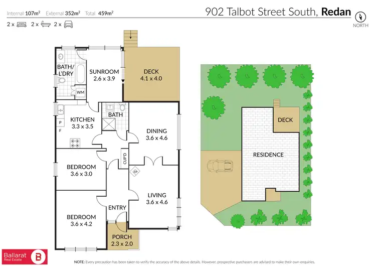 Floorplan of Homely house listing, 902 Talbot Street, Redan VIC 3350