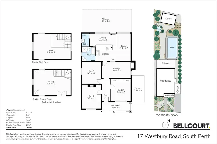 Floorplan of Homely house listing, 17 Westbury Road, South Perth WA 6151