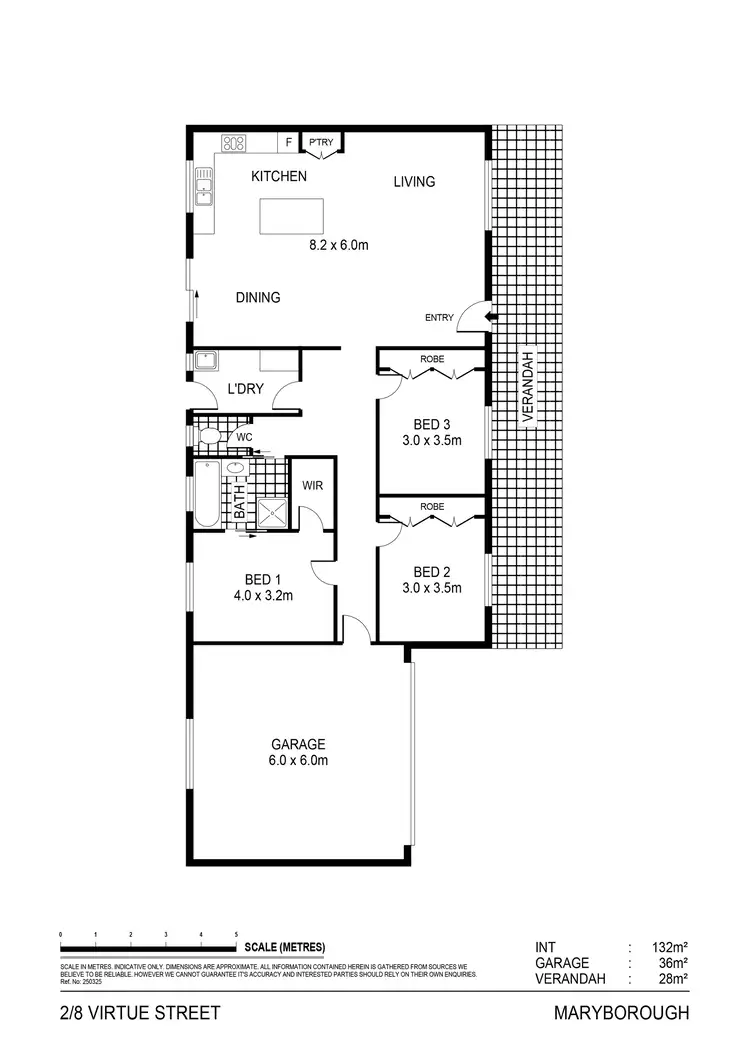 Floorplan of Homely unit listing, 2/8 Virtue Street, Maryborough VIC 3465