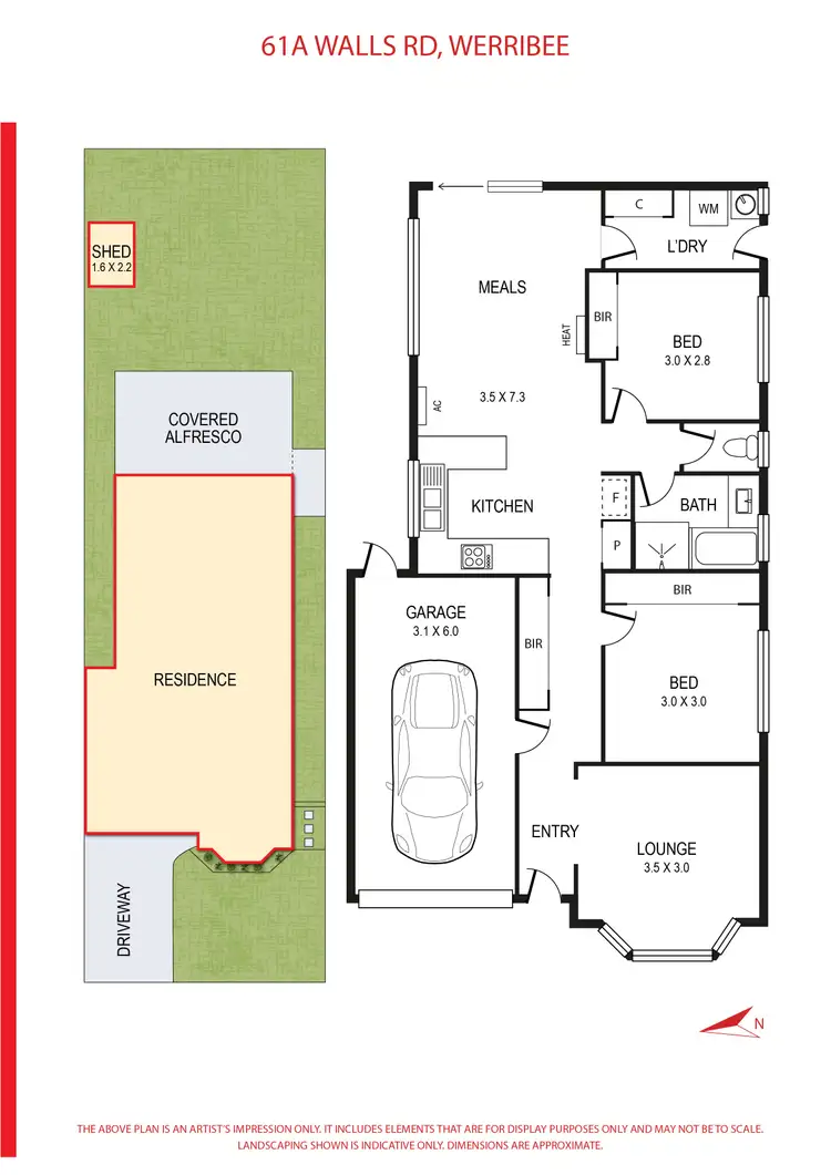 Floorplan of Homely house listing, 61A Walls Road, Werribee VIC 3030