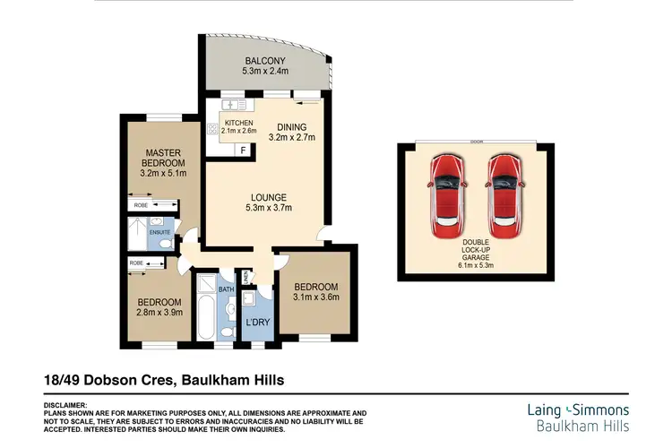 Floorplan of Homely unit listing, 18/49 Dobson Crescent, Baulkham Hills NSW 2153