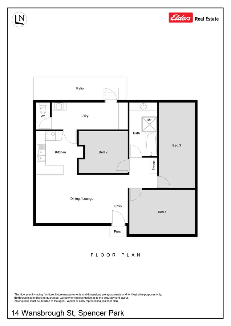 Floorplan of Homely house listing, 14 Wansbrough Street, Spencer Park WA 6330
