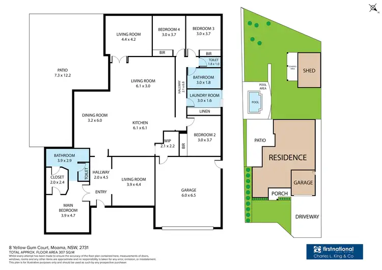 Floorplan of Homely house listing, 8 Yellow Gum Court, Moama NSW 2731
