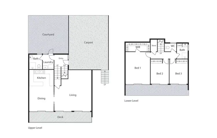 Floorplan of Homely townhouse listing, 5 Rymill Place, Mawson ACT 2607