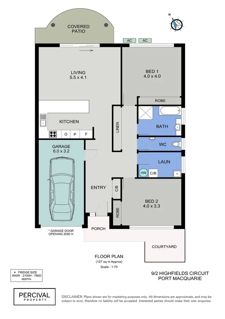 Floorplan of Homely villa listing, 9/2 Highfields Circuit, Port Macquarie NSW 2444