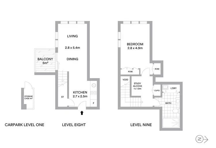 Floorplan of Homely apartment listing, 33/1 Albany Street, St Leonards NSW 2065