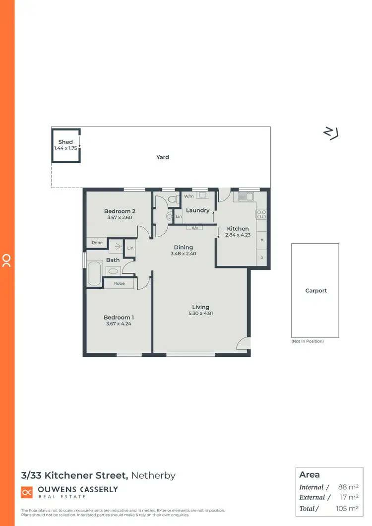 Floorplan of Homely unit listing, 3/33 Kitchener Street, Netherby SA 5062