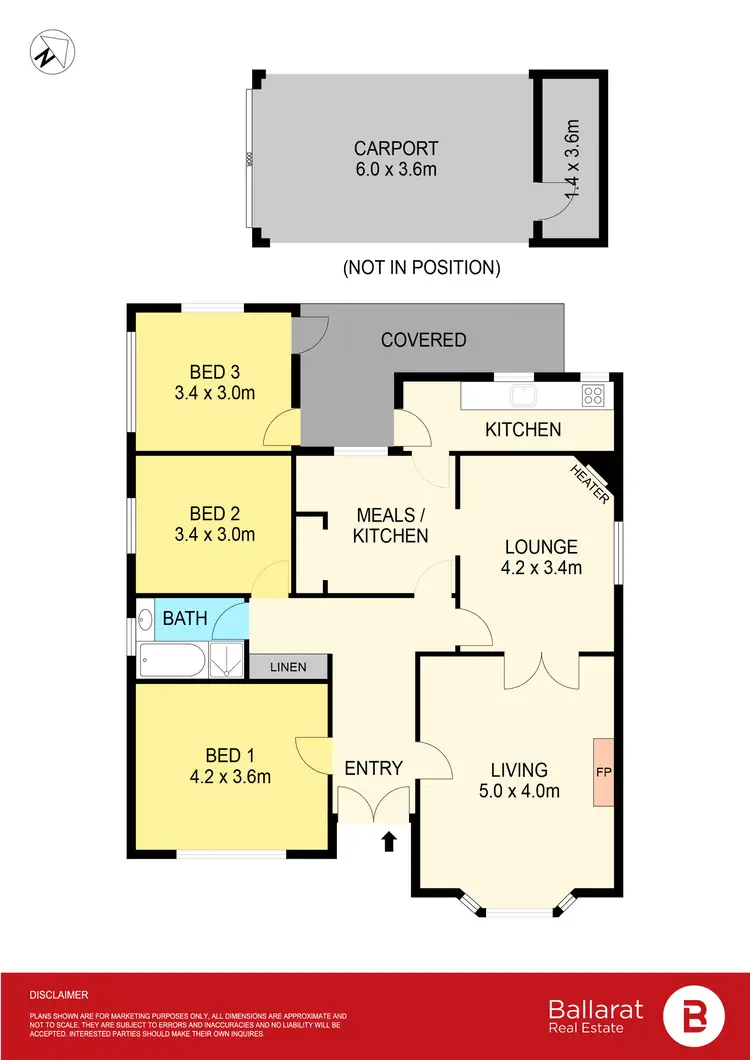 Floorplan of Homely house listing, 334 Humffray Street South, Golden Point VIC 3350