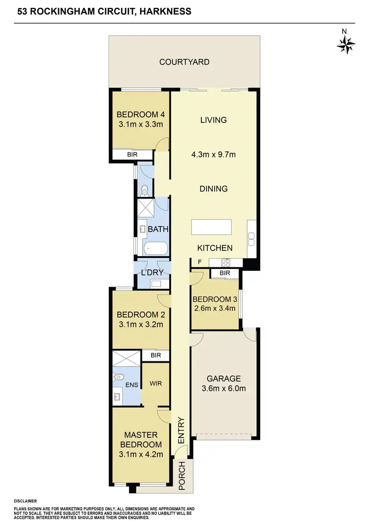 Floorplan of Homely house listing, 53 Rockingham Circuit, Harkness VIC 3337