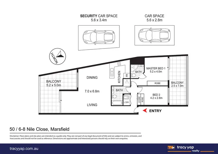 Floorplan of Homely apartment listing, 50/6-8 Nile Close, Marsfield NSW 2122