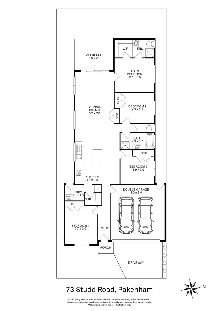 Floorplan of Homely house listing, 73 Studd Road, Pakenham VIC 3810