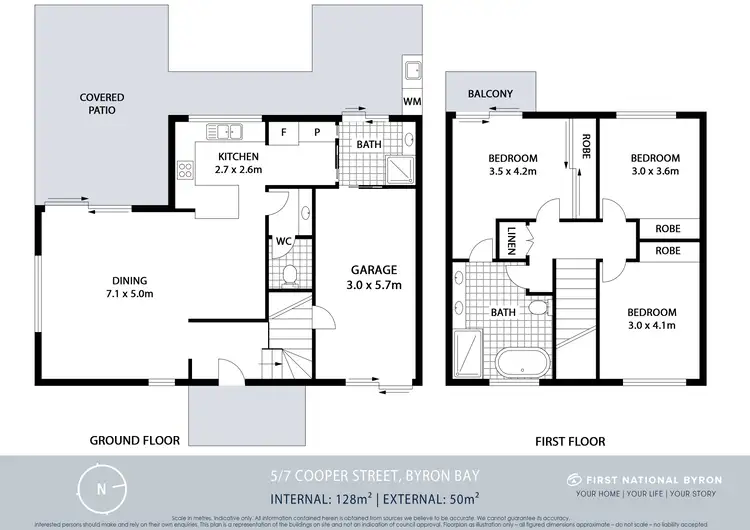 Floorplan of Homely townhouse listing, 5/7 Cooper Street, Byron Bay NSW 2481
