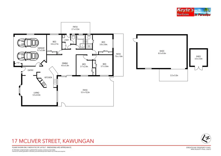 Floorplan of Homely house listing, 17 Mcliver Street, Kawungan QLD 4655