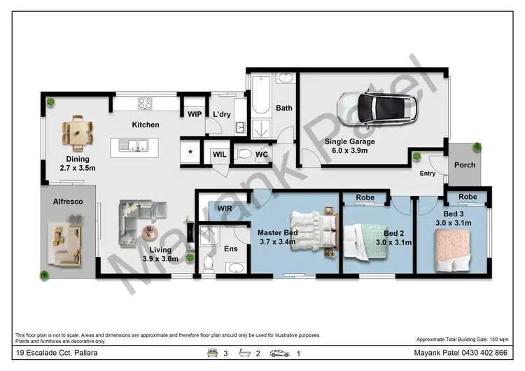 Floorplan of Homely house listing, 19 Escalade Circuit, Pallara QLD 4110