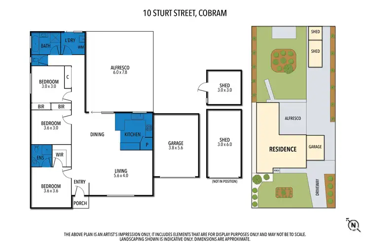 Floorplan of Homely house listing, 10 Sturt Street, Cobram VIC 3644