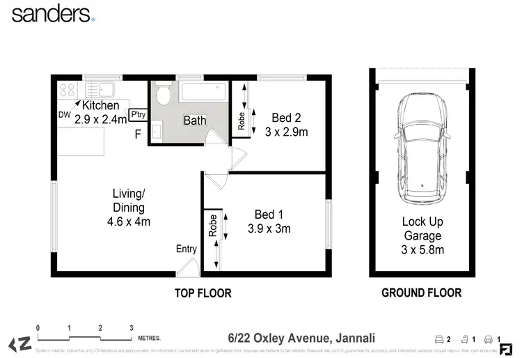 Floorplan of Homely unit listing, 6/22 Oxley Avenue, Jannali NSW 2226