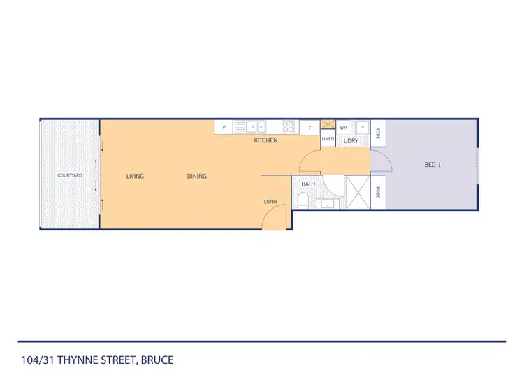 Floorplan of Homely apartment listing, 104/31 Thynne Street, Bruce ACT 2617