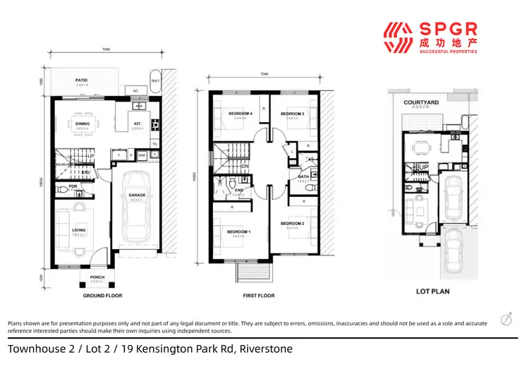 Floorplan of Homely townhouse listing, Th 2/Lot 2/19 Kensington Park Road, Riverstone NSW 2765