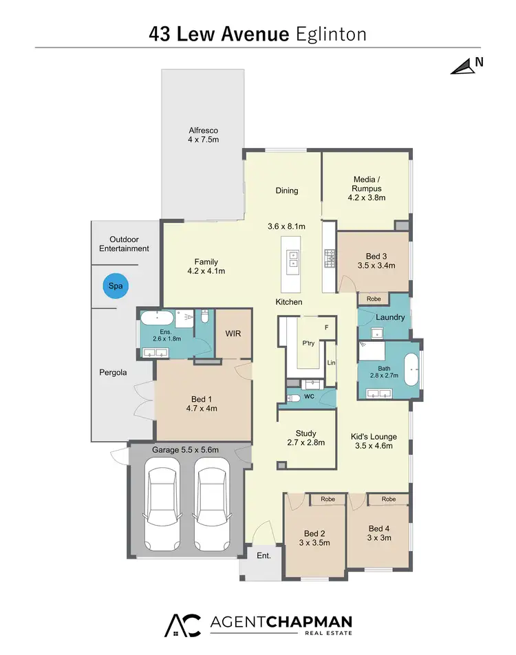 Floorplan of Homely house listing, 43 Lew Avenue, Eglinton NSW 2795