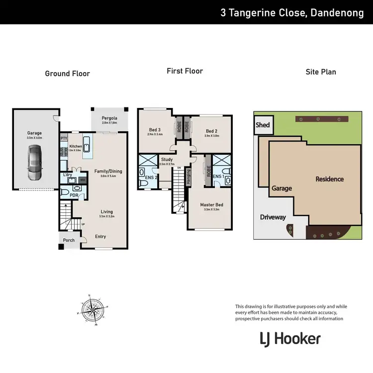Floorplan of Homely townhouse listing, 4 Tangerine Close, Dandenong VIC 3175