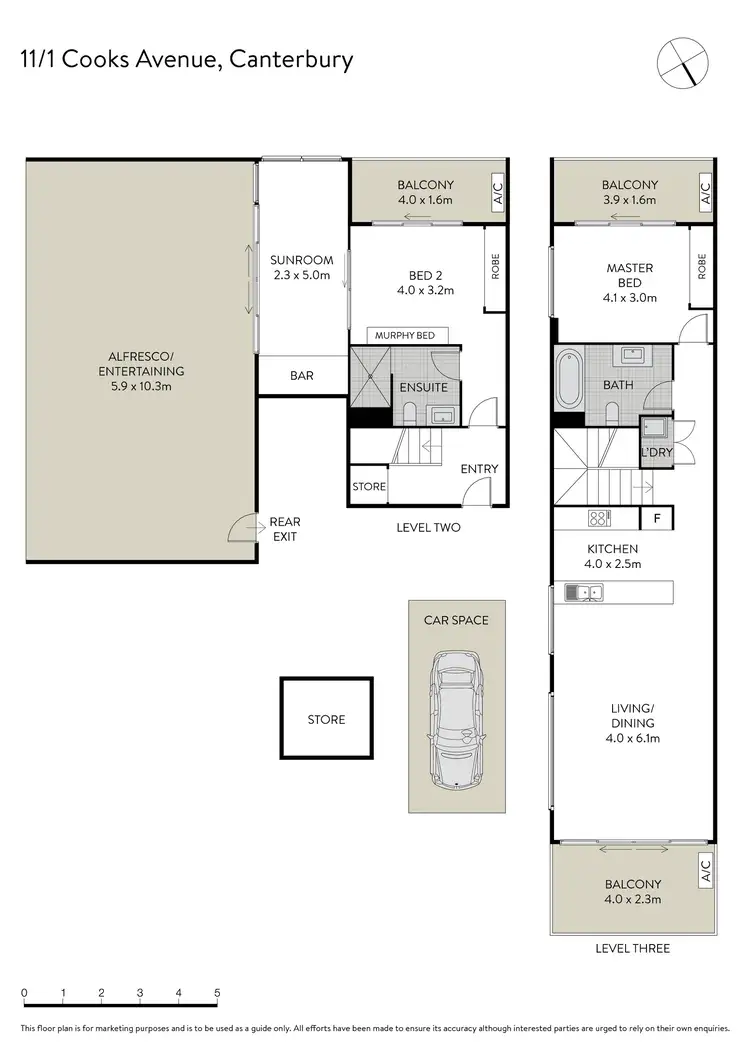 Floorplan of Homely apartment listing, 11/1 Cooks Avenue, Canterbury NSW 2193