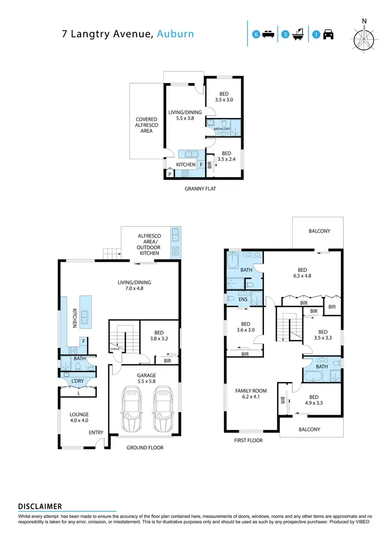 Floorplan of Homely house listing, 7 Langtry Avenue, Auburn NSW 2144