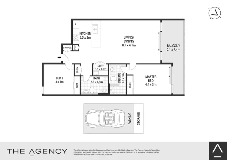 Floorplan of Homely apartment listing, 203/36 Spit Road, Mosman NSW 2088