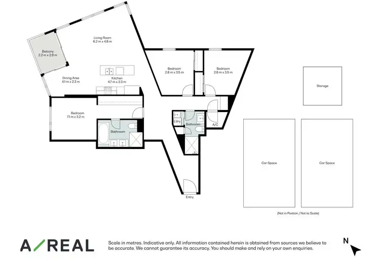 Floorplan of Homely apartment listing, 195/8 Waterside Place, Docklands VIC 3008