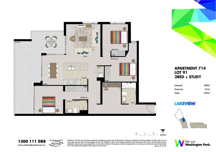 Floorplan of Homely unit listing, 714/5 Vermont Crescent, Riverwood NSW 2210