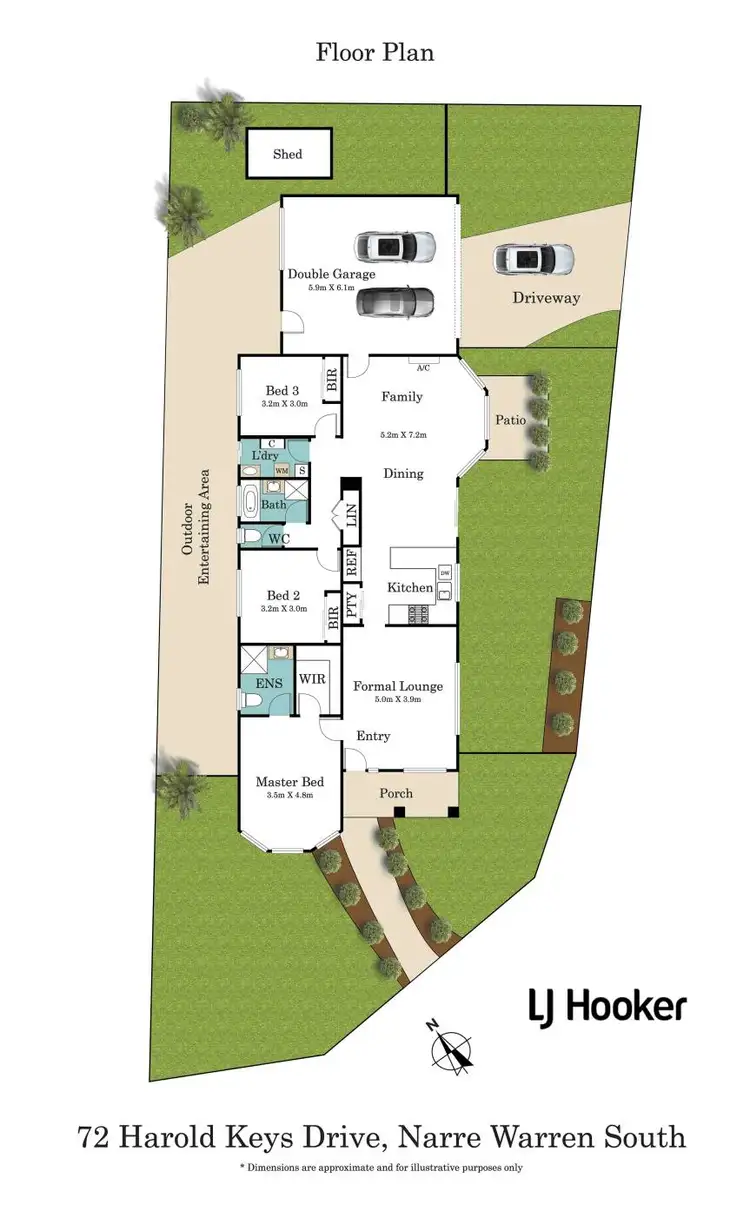 Floorplan of Homely house listing, 72 Harold Keys Drive, Narre Warren South VIC 3805