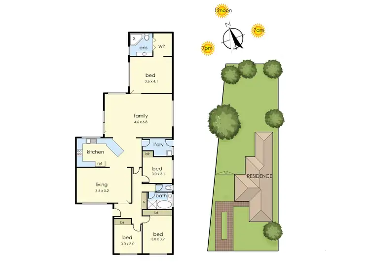 Floorplan of Homely house listing, 72 Silvertop Crescent, Frankston North VIC 3200