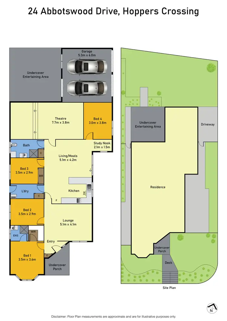 Floorplan of Homely house listing, 24 Abbotswood Drive, Hoppers Crossing VIC 3029