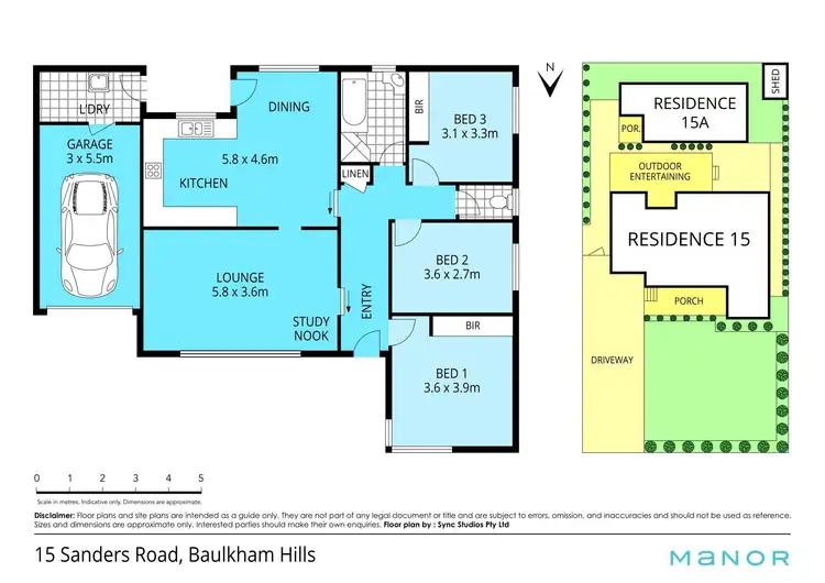 Floorplan of Homely house listing, 15 & 15A Sanders Road, Baulkham Hills NSW 2153