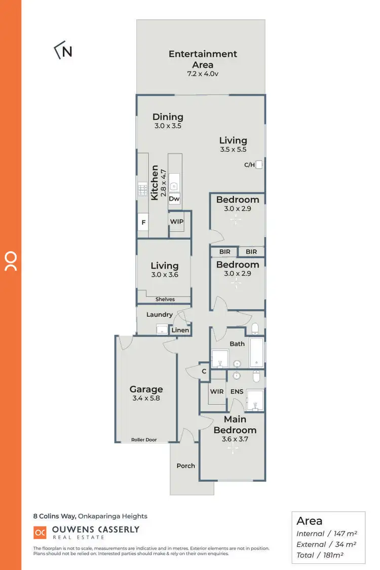 Floorplan of Homely house listing, 8 Colins Way, Onkaparinga Heights SA 5163