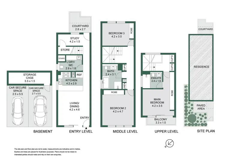 Floorplan of Homely townhouse listing, 7/18-20 Bent Street, Lindfield NSW 2070