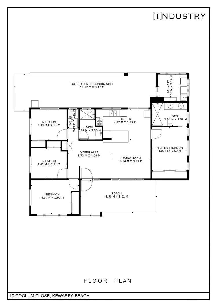 Floorplan of Homely house listing, 10 Coolum Close, Kewarra Beach QLD 4879