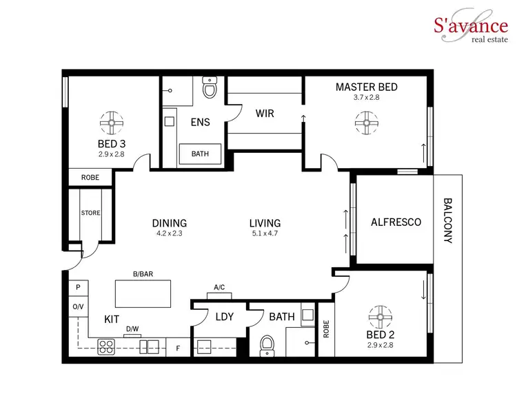 Floorplan of Homely apartment listing, 703/26 Hurtle Square, Adelaide SA 5000